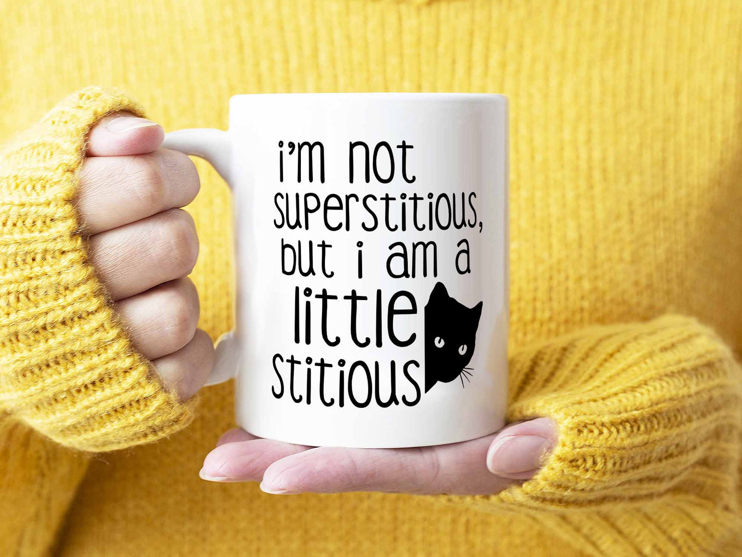 A Little Stitious Coffee Mug