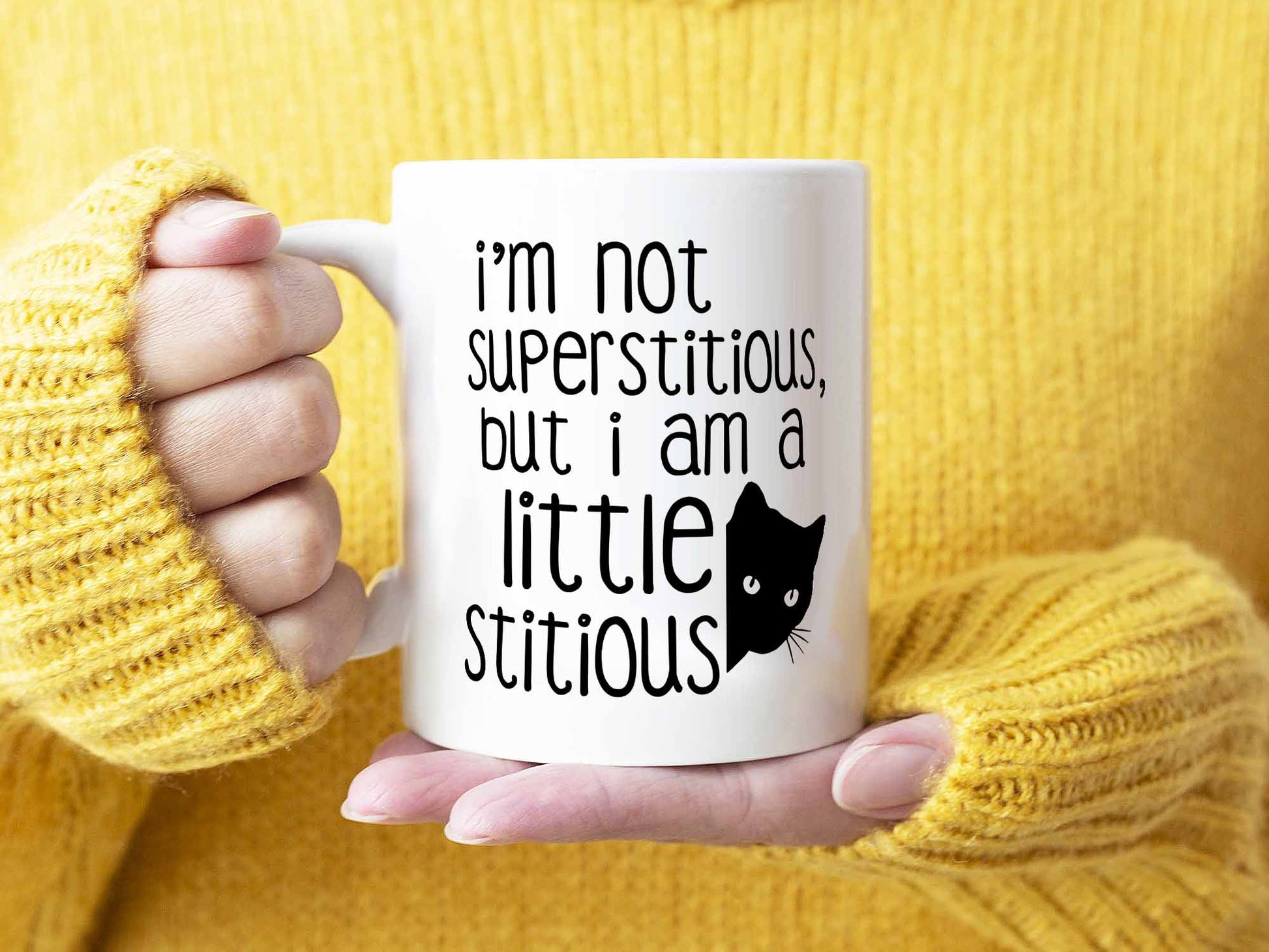 A Little Stitious Coffee Mug